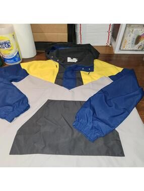 Topman Mens Athletic Wind Breaker Jacket, Sz M Excellent Condition 1/4 Zip